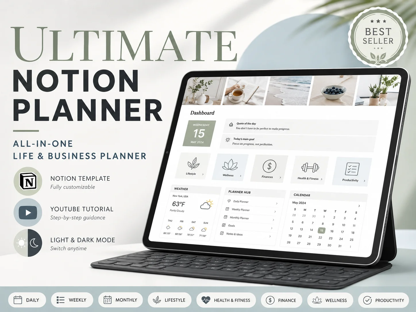 The Ultimate Notion Planner - All-in-One Life and Business Planner